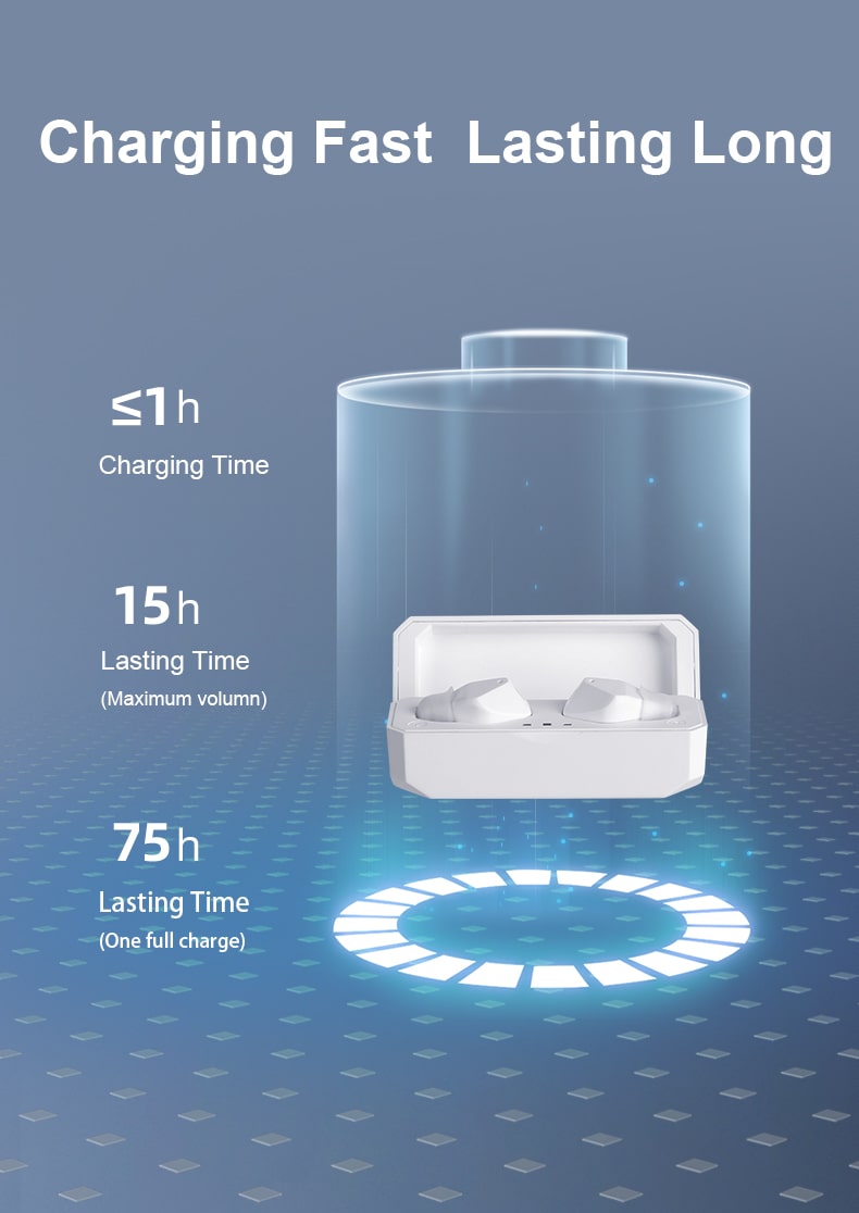 AcoSound Rechargeable Hearing Aids for Young Adults